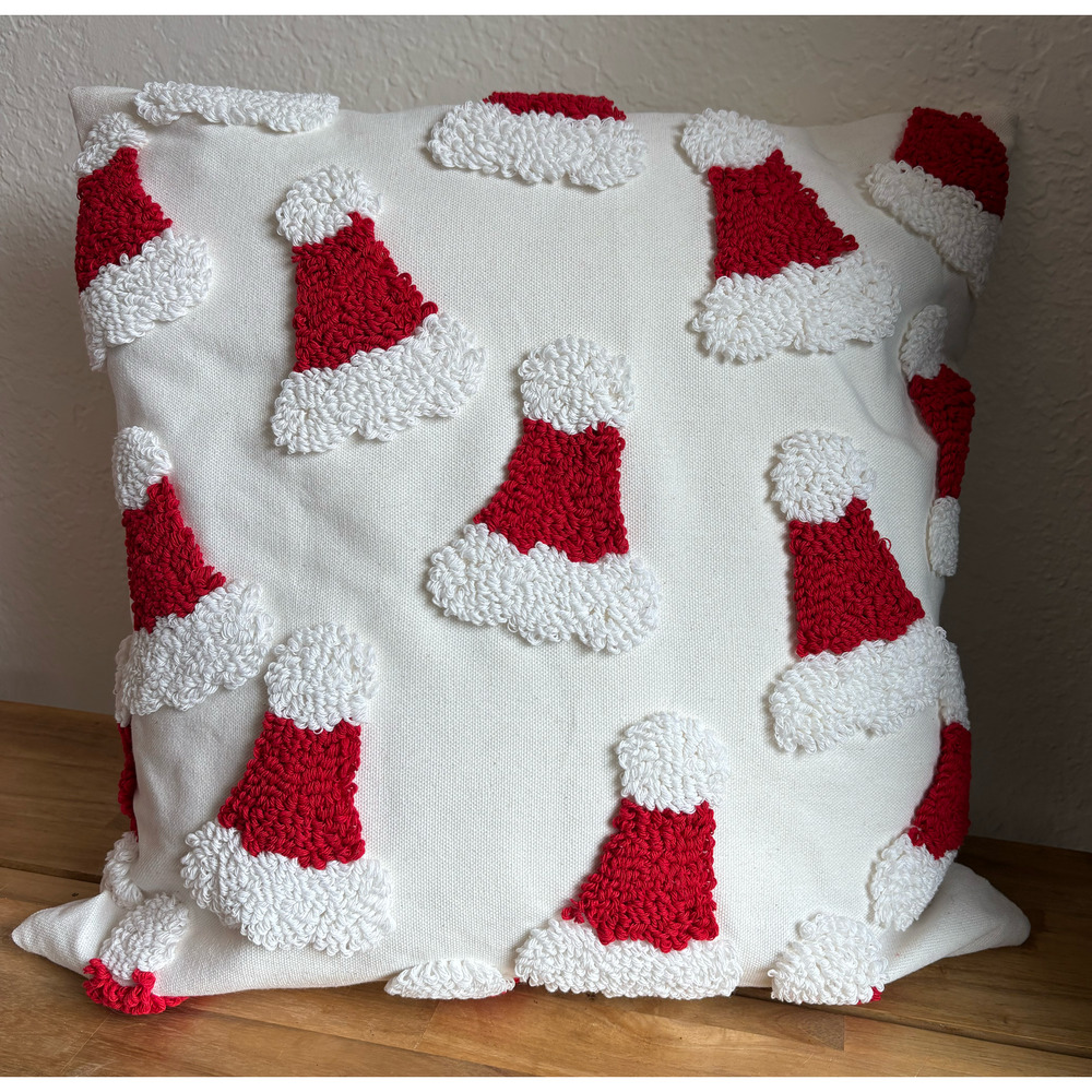 Santa Hats Decorative Throw Pillow Cover